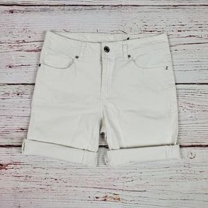 White blue Jean shorts